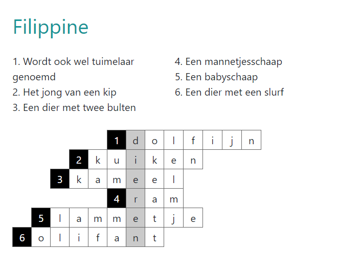 Gaan voorstel Perioperatieve periode Maak je eigen filippine puzzel - filippinefabriek.nl